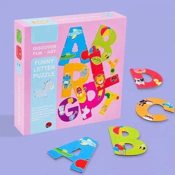

Baby Paper ABC/123 Jigsaw Puzzle Games Montessori Educational Alphabet/Number Cognitive Toy for Children Learning Developing Toy