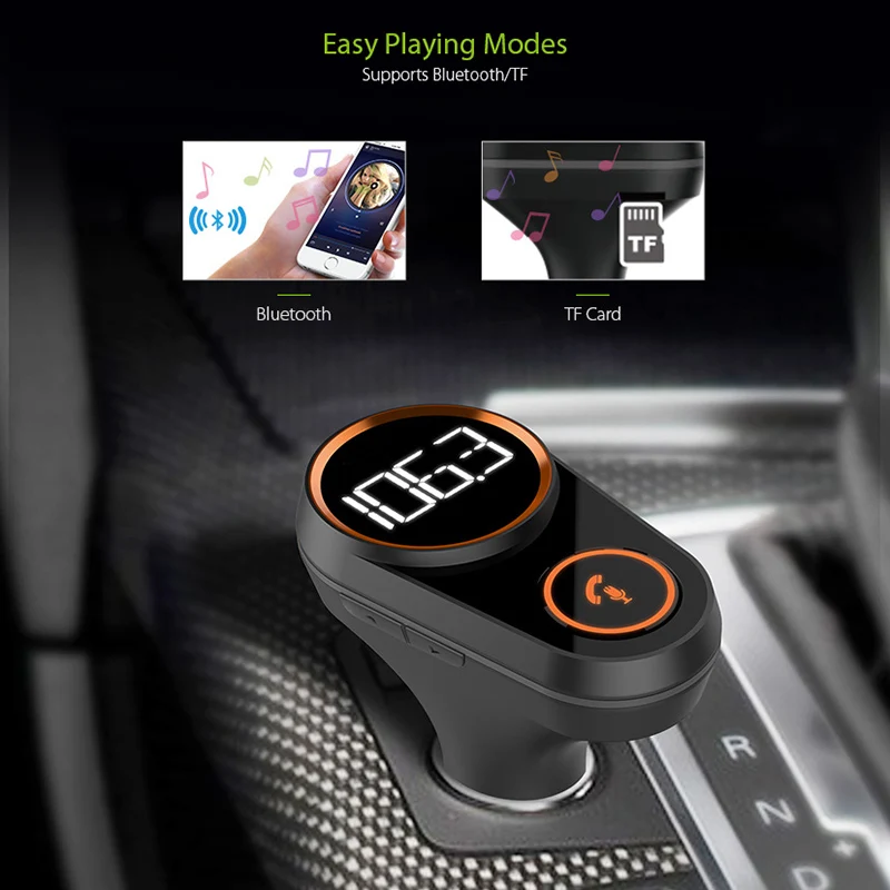 Беспроводной Bluetooth FM передатчик модулятор громкой связи автомобильный комплект DC12-24V 2.4A двойной USB зарядное устройство TF карта XM-91