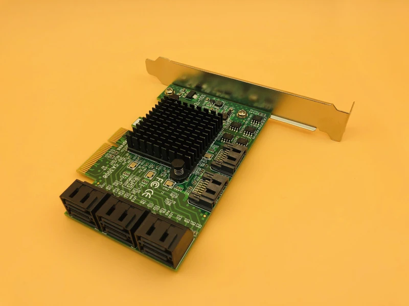 PCI E Express на SATA 3 0 III 6 ГБ контроллер карточка SSD PCIe 8 портов SATA3.0 адаптер Raiser
