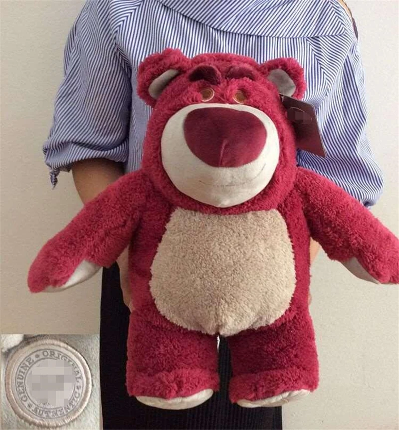 

50CM Big Szie Original Toy Story Lotso Strawberry Bear Stuffed Bear Super Soft Toys for Kids with Strawberry smell