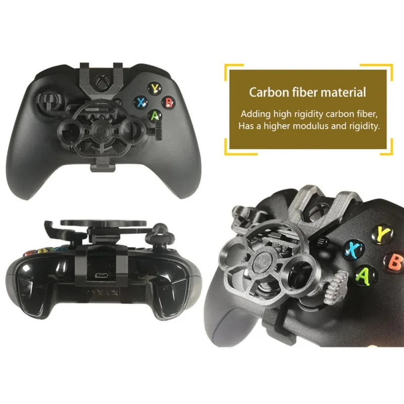 Игровой гоночный руль для Xbox One 3D Печатный мини-руль добавить на для Xbox One X/Xbox One S/Elite контроллер - Цвет: Черный
