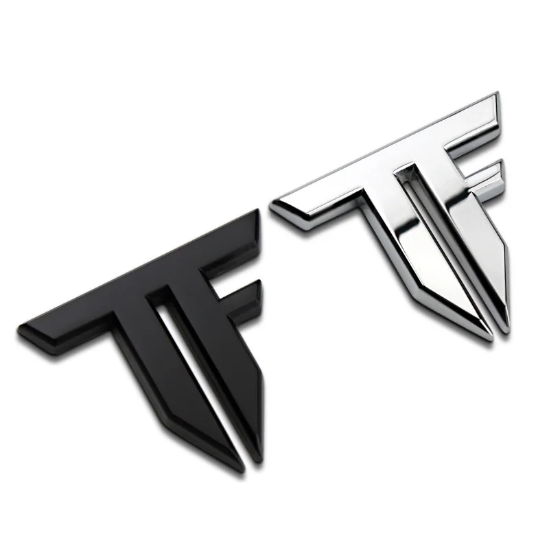 

Super Quality TF Letters Bar Transformers Zinc Alloy Car Styling Refitting Emblem Badge 3D Sticker Auto Cool Mark for Sport Car