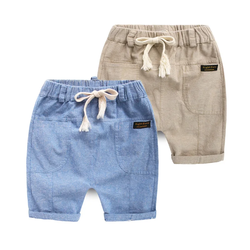 Boys shorts 2017 knee length pants summer children's clothing child