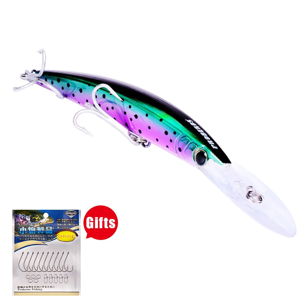 

1PCS give gift 17cm 27g Fishing Wobblers Lure For Fishing Minnow Crankbait Hard Bait Tight Wobble Slow sinking Jerkbait Tackle