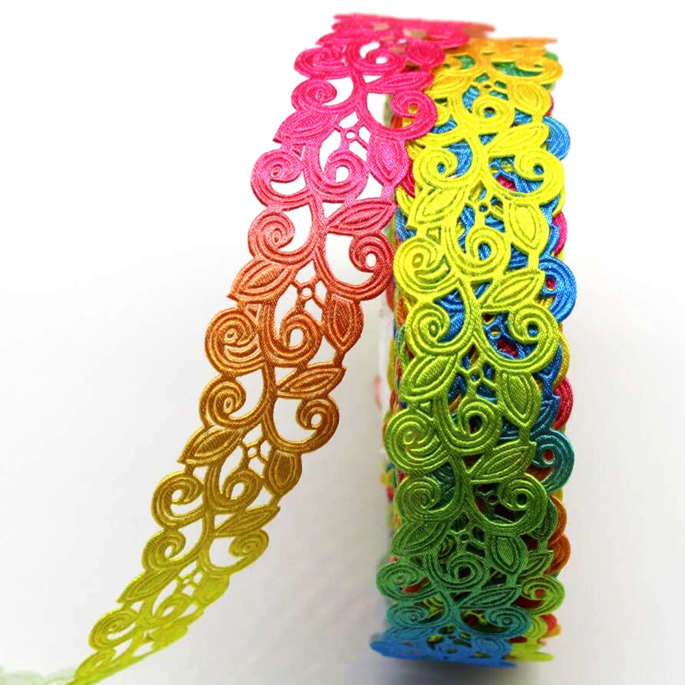 Ribbon Decoration Ribbon Supplies Fabric Craft Supplies 25MM Hollow Ribbon Edge 5 Yards 10 Yards 20 Hair Bows DIY Crafts Handmade Accessories Home Decoration