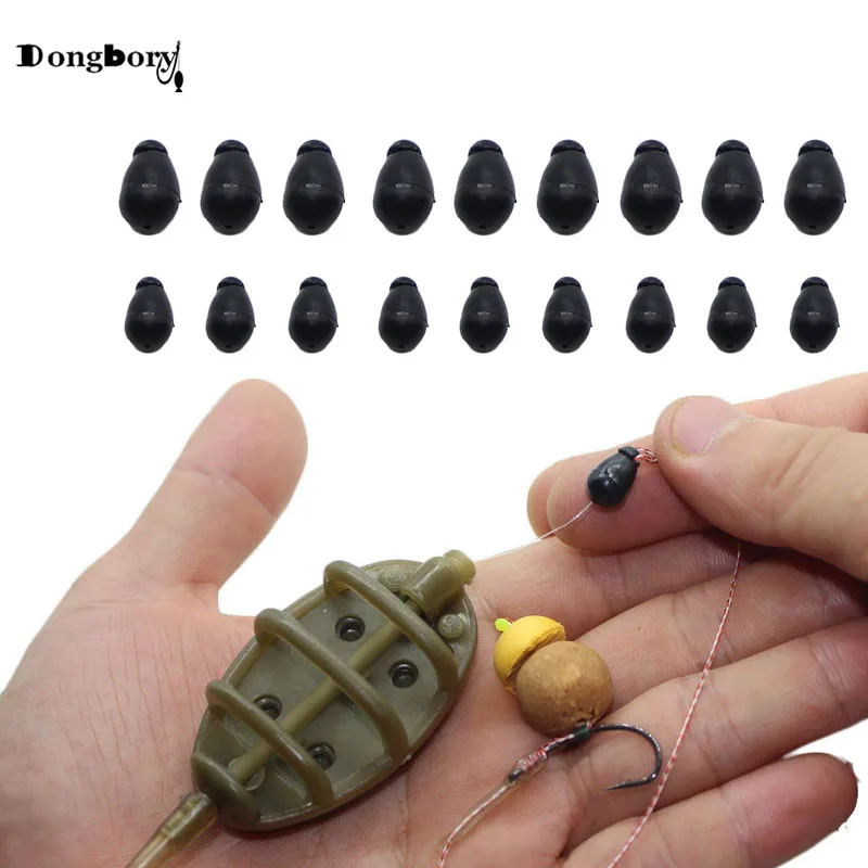 Baoblaze 50 Pieces Quick Change Beads for Hook Links Method Feeders Fishing Accessories, 