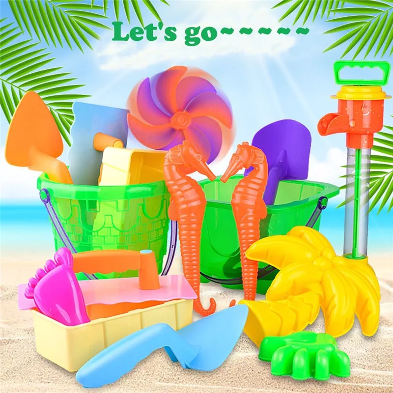 Пляжный песок детская забавная игрушка набор модели формы ведро лопаты грабли Пляжный набор игрушек для детей лопатка для песка пляжные игрушки 30