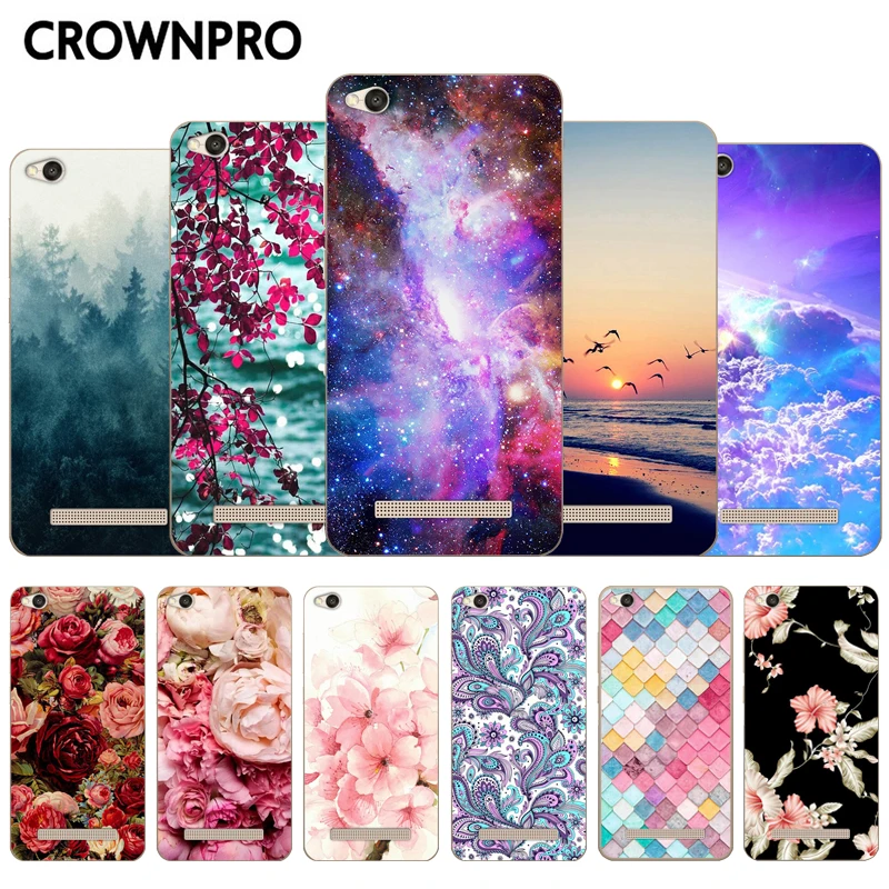 

CROWNPRO Luxury Soft TPU Case Xiaomi Redmi 4A Silicone Case Back Cover 5.0" Xiaomi Redmi 4A Phone Cases Silicon