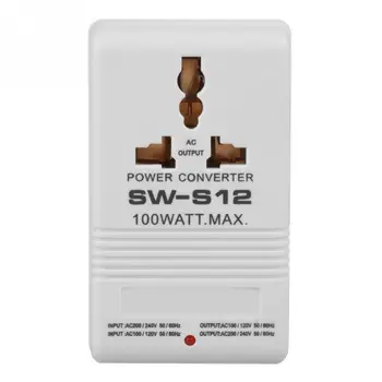 

100W Step-Up And Down Voltage Converter Transformer 110V/120V to 220V/240V (CN standard plug)