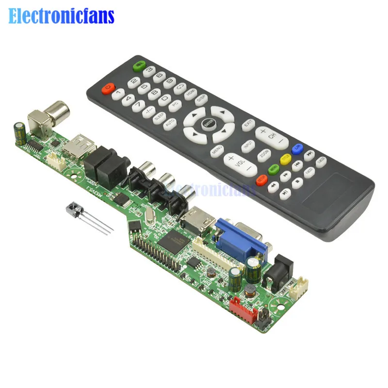 Новая Универсальная ЖК-плата контроллера разрешение ТВ материнская плата VGA/HDMI/AV/tv/USB HDMI интерфейс драйвер платы модуль diymore