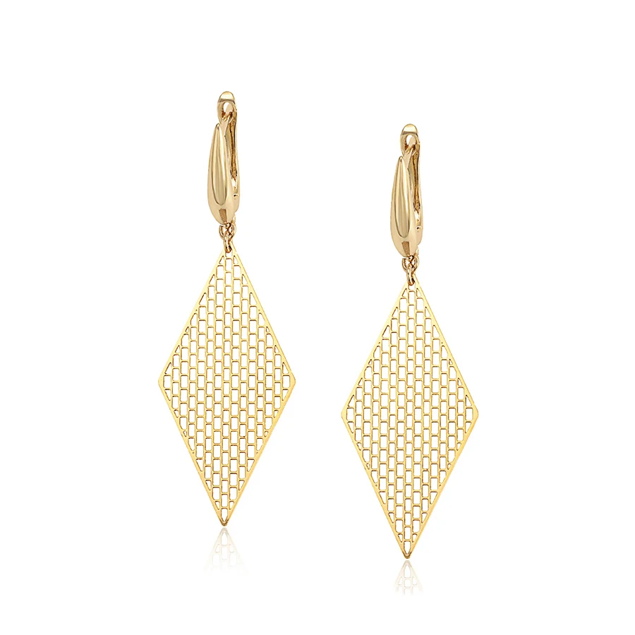 

Xuping Fashion Jewelry Elegant Light Yellow Gold-color Plated Eardrops Earrings for Women Gifts S105.8-97643