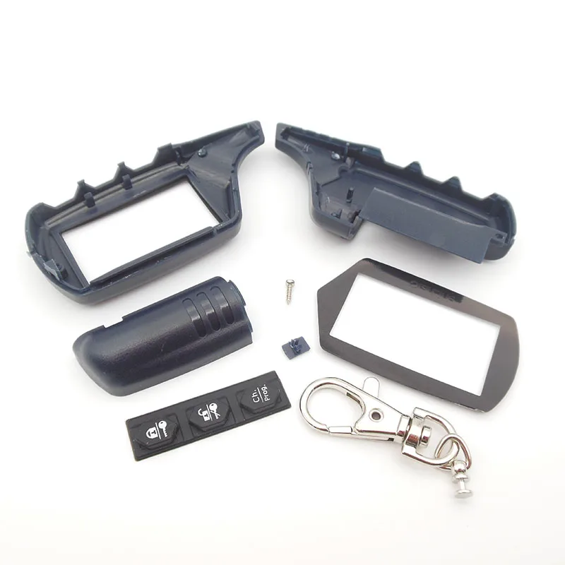 

Russia version EZ-Alpha case keychain for Jaguar EZ-Alpha lcd remote two way car alarm system free shipping