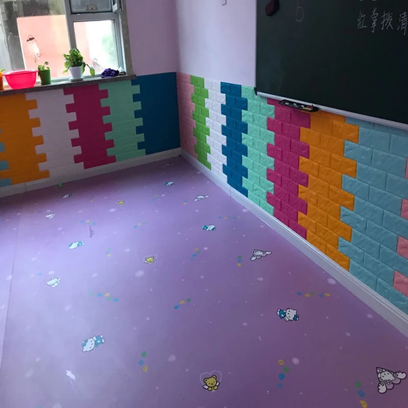 70X77 DIY самоклеющиеся ТВ Настенные обои 3d настенные наклейки для детского сада