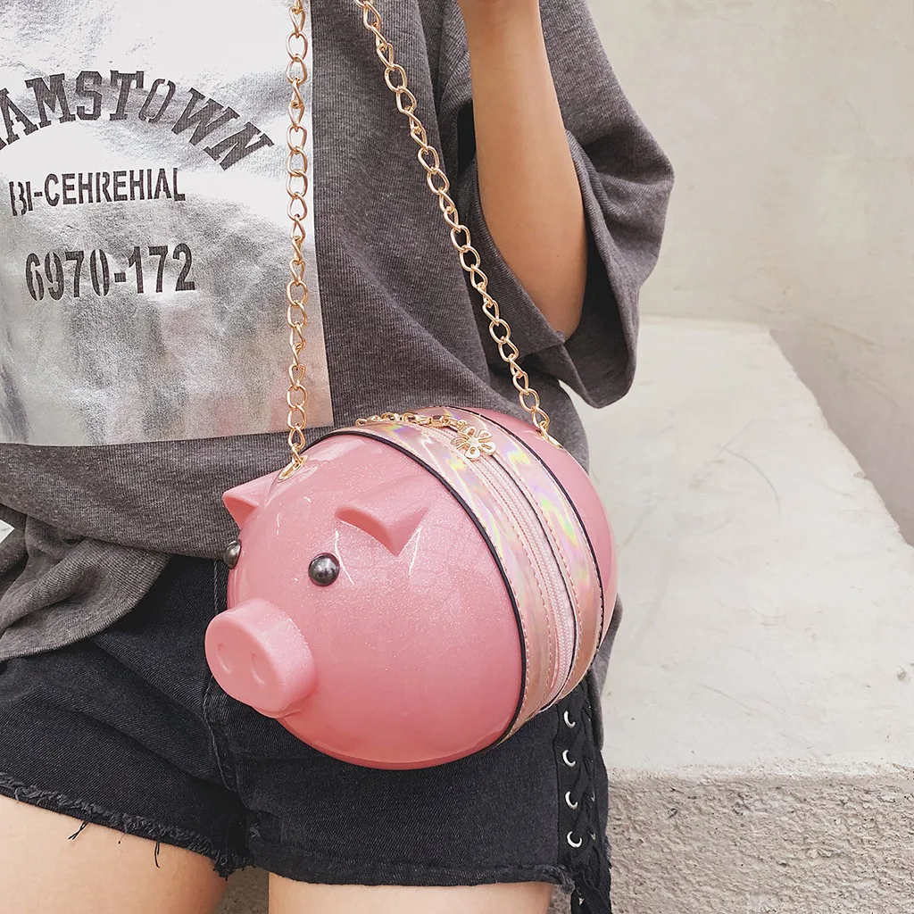 

Korean Fashion Suede Women Bag Pig Small Round Bag Chain Female Shoulder Messenger Bag Wrist Bag Party Clutch Coin Purse 2019
