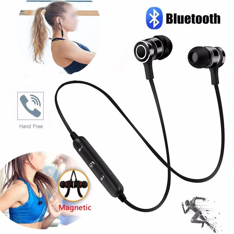 Bluetooth наушники гарнитуры Беспроводной устойчивое Магнитная Спорт стерео наушник