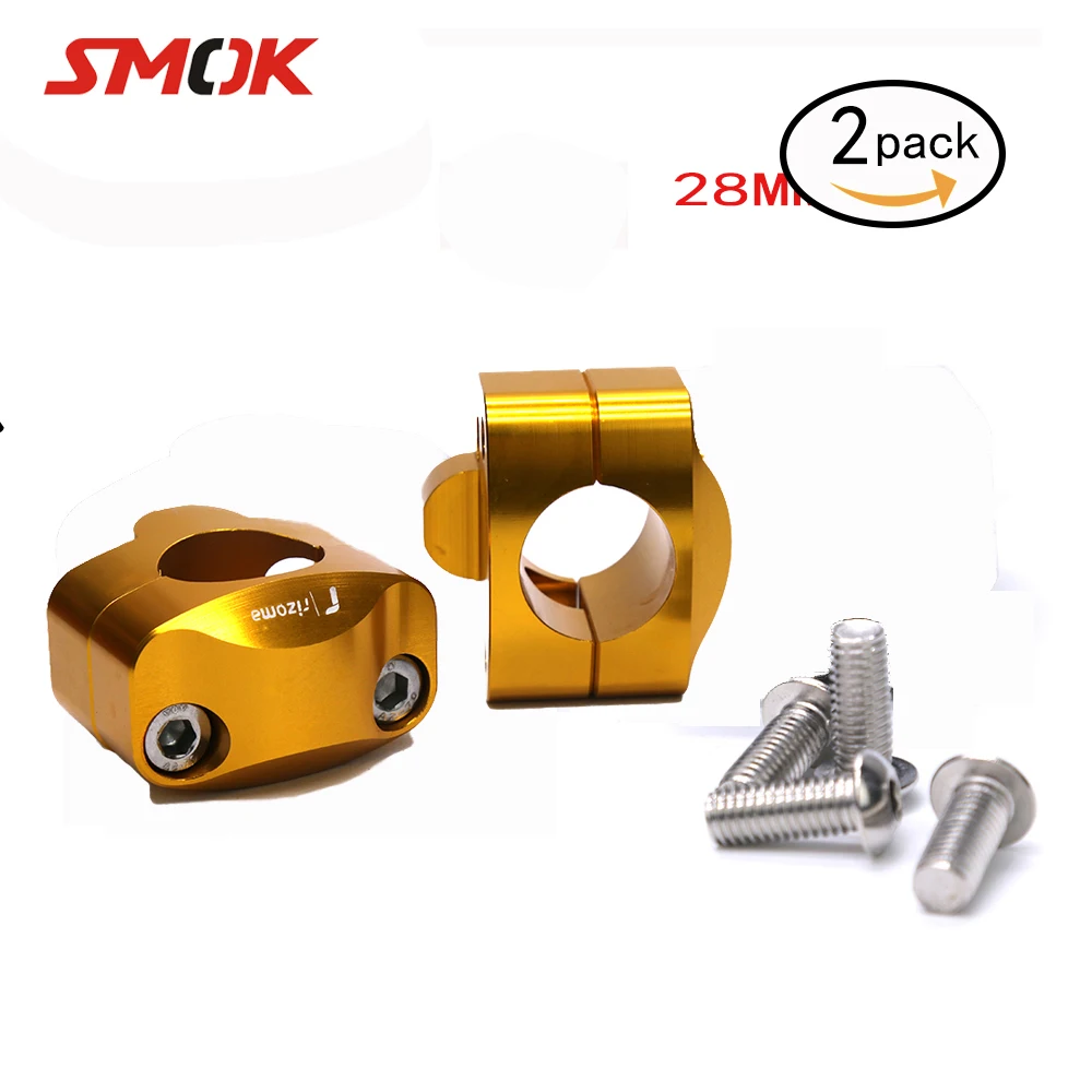 

For Rizoma Motorcycle Handlebar Risers 28mm Handlebar Risers Screw Hole Fat Heandle Bar Mount Clamp for Racing and Scooter
