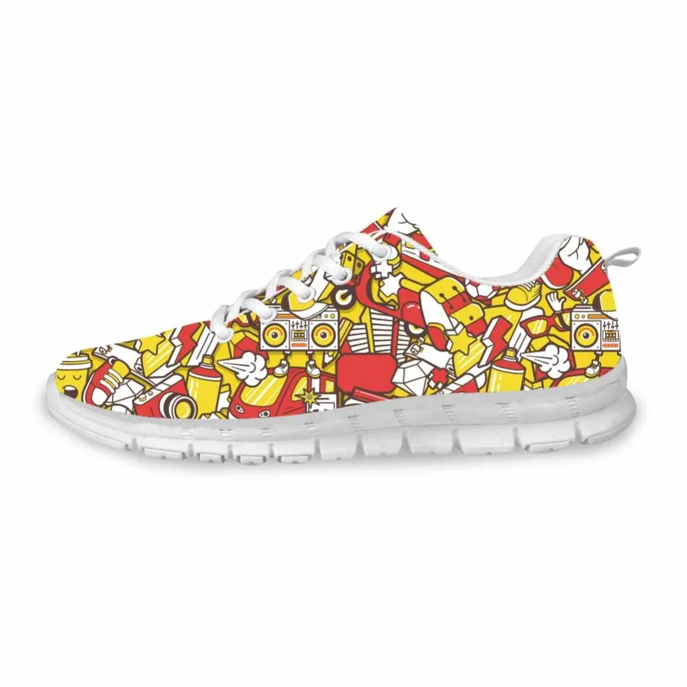 Noisydesigns Cute Flats Shoes Cartoon Dentist Pattern Breathable Mesh Shoes Casual Shoes unisex sneakers men's mesh footwear Noisydesigns Cute Flats Shoes Cartoon Dentist Pattern Breathable Mesh Shoes Casual Shoes unisex sneakers men's mesh footwear