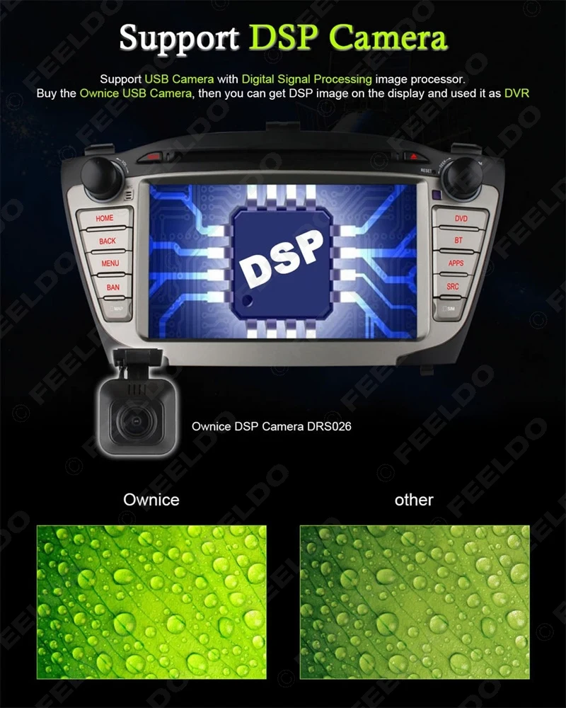 Clearance FEELDO 7inch Android 6.0 (64bit) DDR3 2G/16G/4G LTE Car DVD GPS Radio Head Unit For Hyundai ix35/Tucson(09~15) #2459 5
