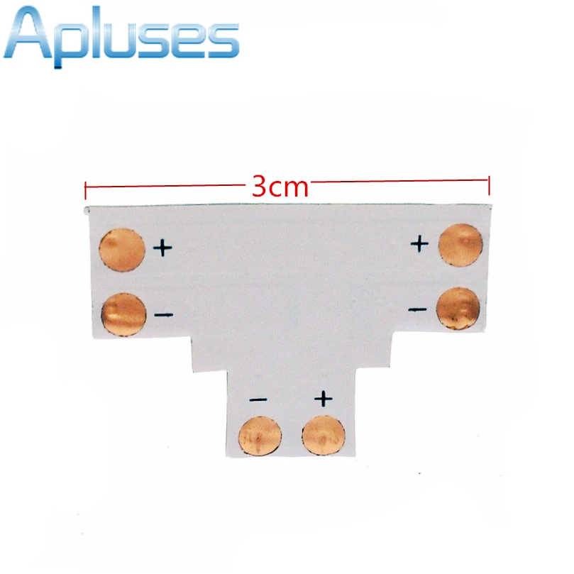 

2pin LED Connector T Shape Corner For 10mm 5050 LED Strip Light