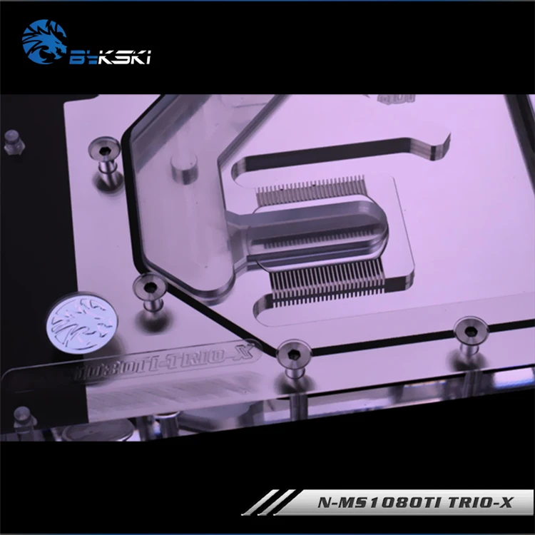 Bykski полный охват GPU водного блока для MSI GeForce GTX 1080Ti Gaming X Trio видеокарта с водяным охлаждением головы N-MS1080TI TRIO-X