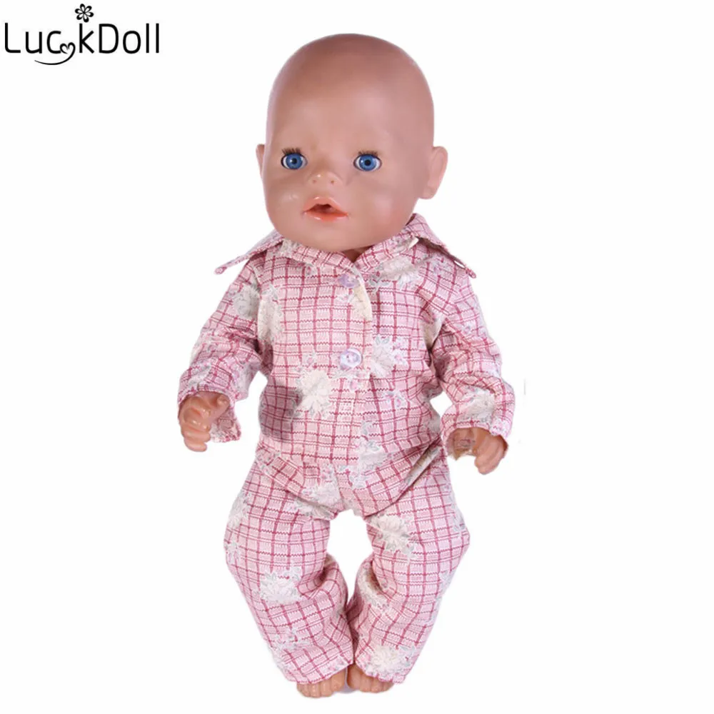 Luckydoll 15 шт. новая одежда куклы пижамы подходит 18 дюймов Американский 43 см BabyDoll аксессуары игрушки Детские лучшие рождественские подарки