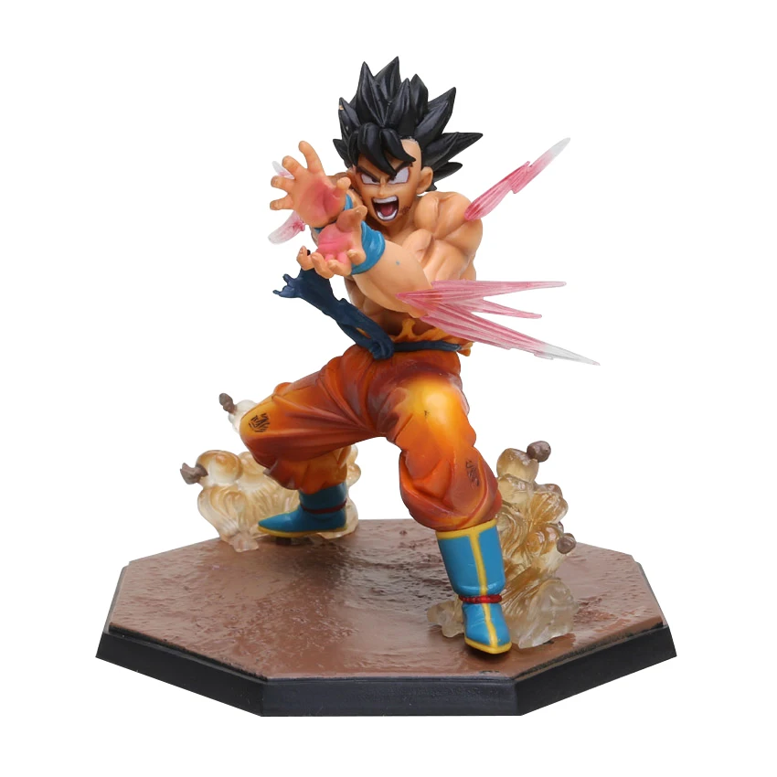 17208 13cm goku Супер Saiyan 3 Majin Buu Vegeta Транкс, Сон Гоку морозильник ПВХ Фигурки Dragon Ball Z фигурка Коллекционная модель игрушки - Цвет: 17208 13cm goku