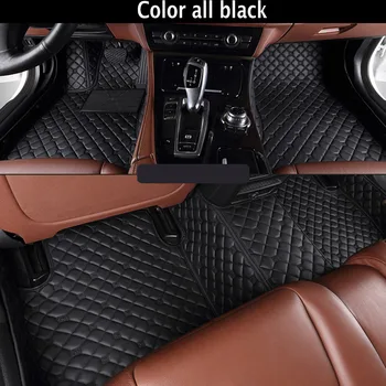 

Custom car floor mats Case for Ford Edge Escape Kuga Fusion Ecosport Explorer leather Anti-slip carpet liners