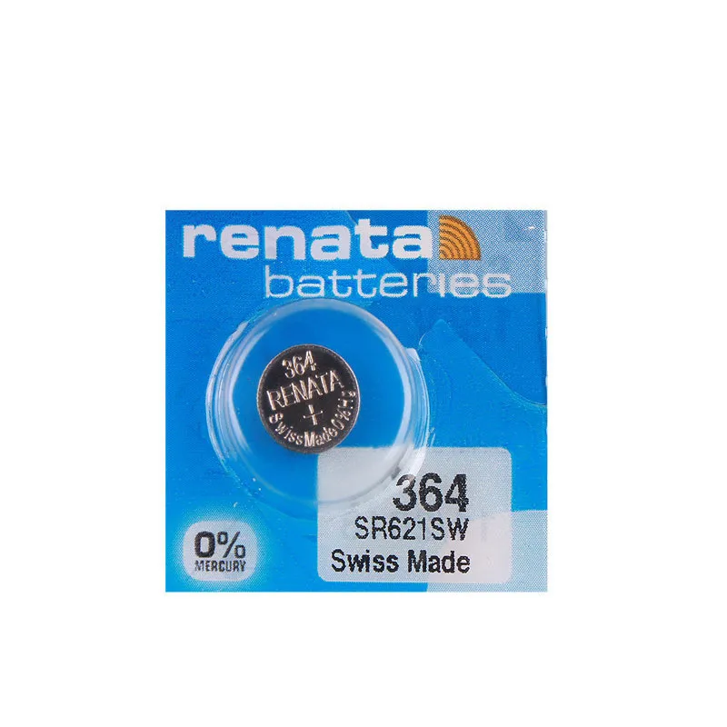 RENATA 20pcs/2cards 364 SR621SW 621 Watch Battery 1.55V 18mAh 364 Renata Batteries 