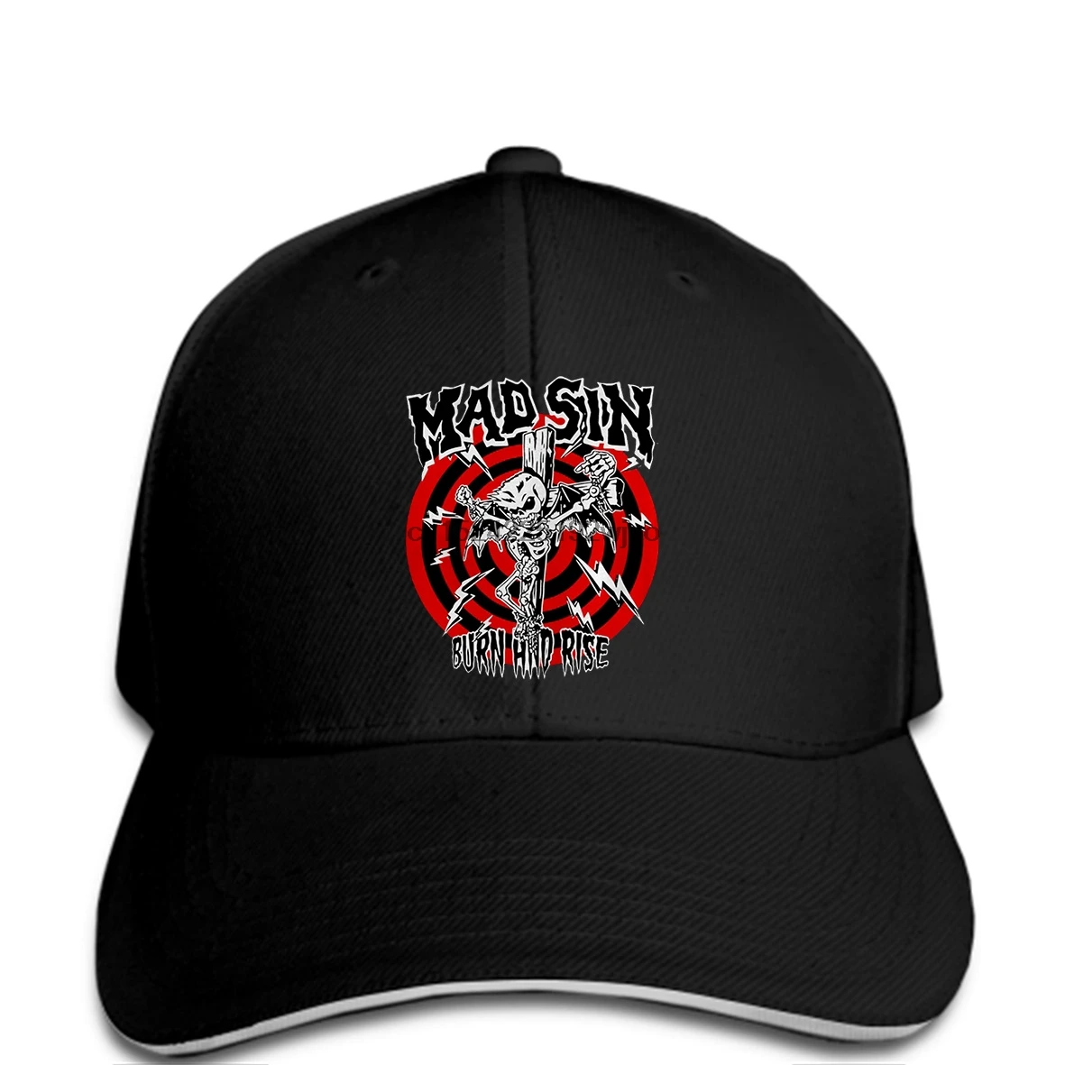 Забавная бейсболка Mad Sin band cap для мужчин