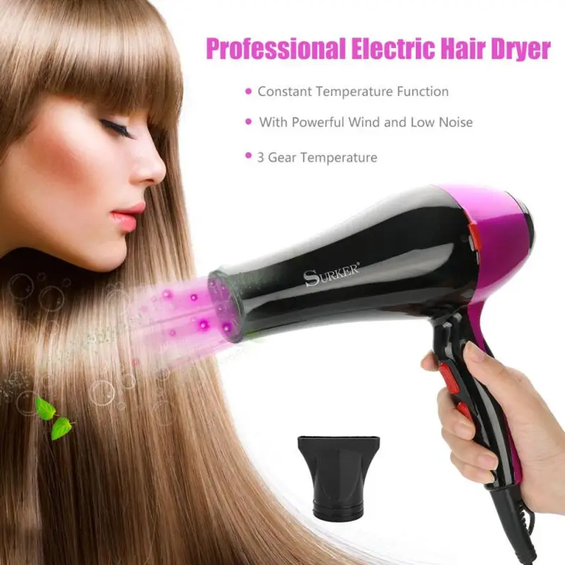 Professional Electric Hair Dryer Negative Ion Thermostatic Hair Blow