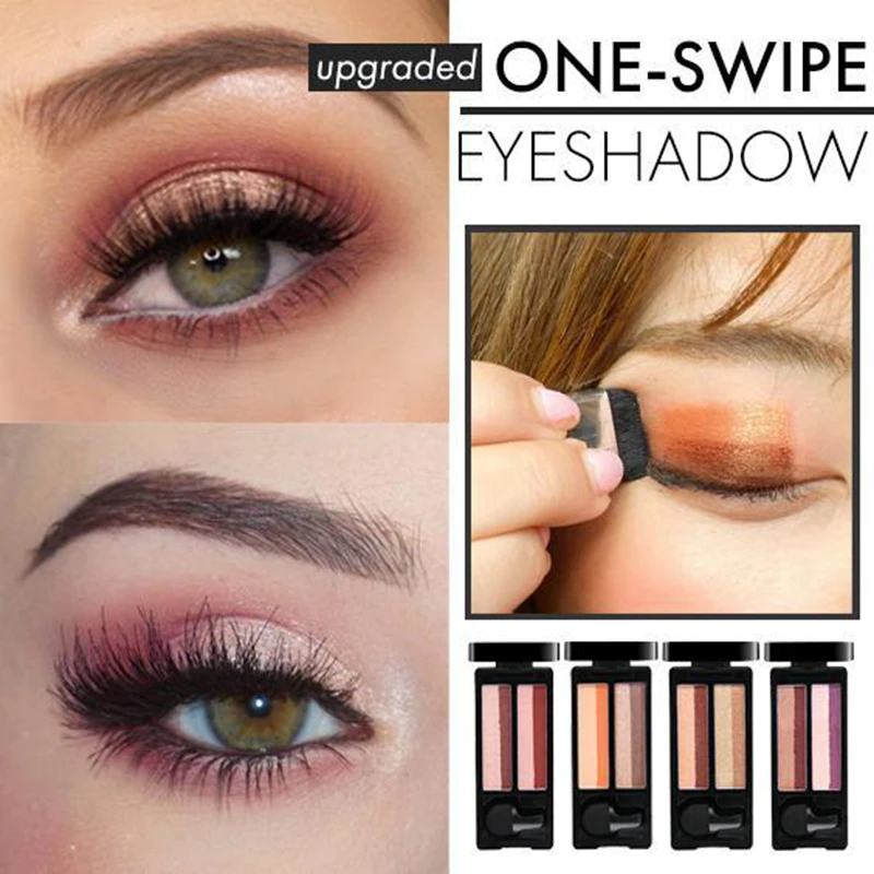 Upgraded 4 Colors One Swipe Eyeshadow Women Eyes Makeup Long-lasting Matte Eye Shadow Waterproof Easy to Wear Natural Eye Shadow Upgraded 4 Colors One Swipe Eyeshadow Women Eyes Makeup Long-lasting Matte Eye Shadow Waterproof Easy to Wear Natural Eye Shadow