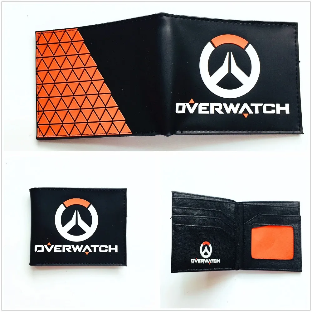 

New arrival Game Overwatch Wallets Tracer Reaper Overwatch Purse Short PU Leather Wallet W1001Q