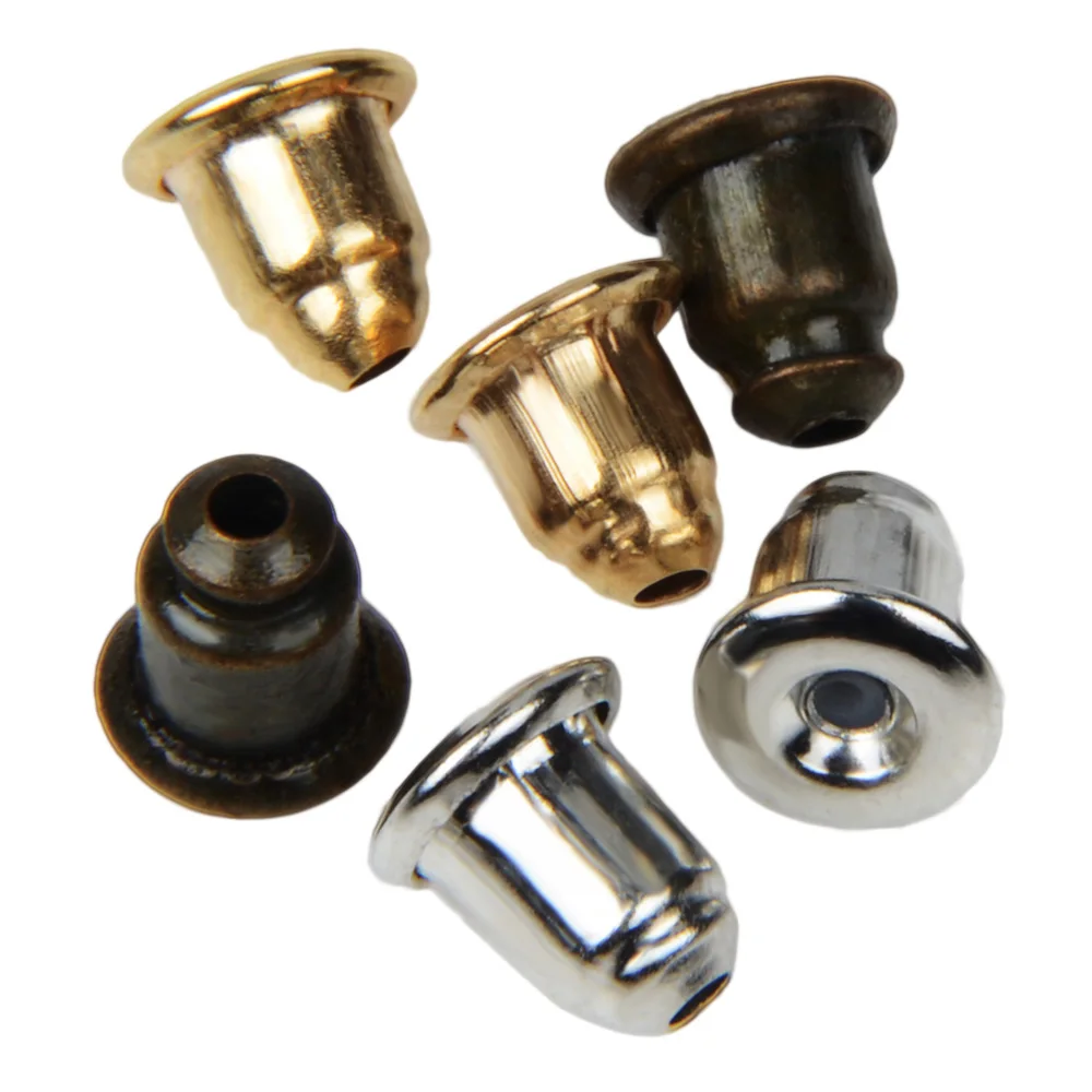 

300 PCS/lot (150 pairs) Bullet Earring Back Plug DIY Jewelry Making Earring Post Stopper Findings Accessories