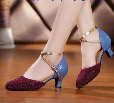

2019 Brand New Women's Tango Ballroom Latin Dance Shoes salsa shoes Ladies Dancing shoes 3.5cm 4.5cm 5.5cm 6.5cm heeled WD143