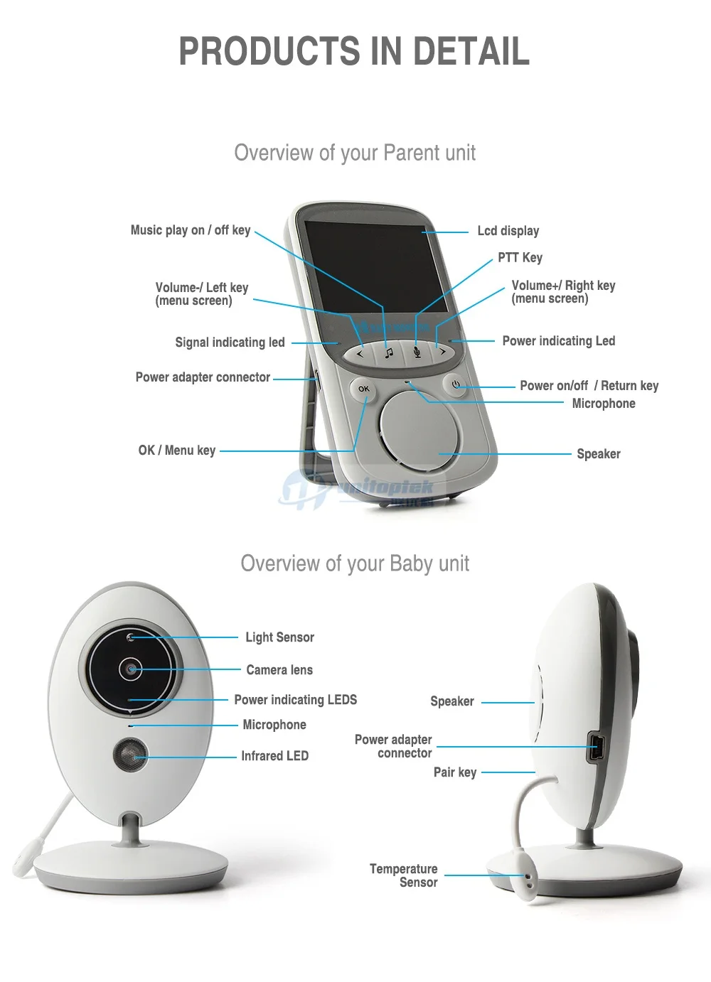 10 two way audio baby monitor