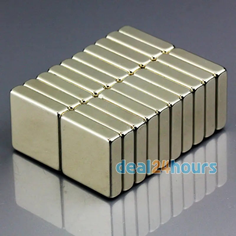 

OMO Magnetics 20pcs/lot N50 Bulk Super Strong Block Magnets Rare Earth Neodymium 20 x 20 x 5 mm