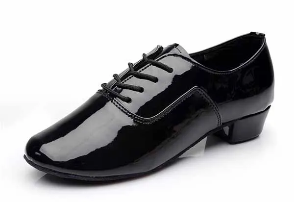 Стиль, мужская обувь для латинских танцев, совершенно новая современная Мужская Обувь для бальных танцев, танго, латинских танцев, Мужская танцевальная обувь, танцевальные кроссовки, 18-27 см - Цвет: Black