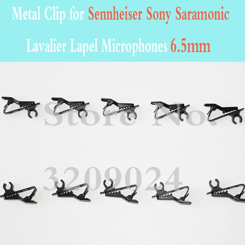 10 шт. черный 6 5 мм запасной сменный микрофон зажим для Sennheiser ME2 Sony V1 D11 Saramonic Lavalier