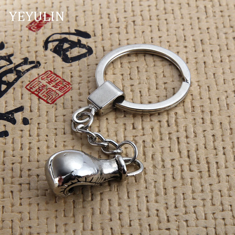 

High Quality Mini Boxing Gloves Pendant Keychain For Men car handbag Key Ring Sport Jewelry Gift