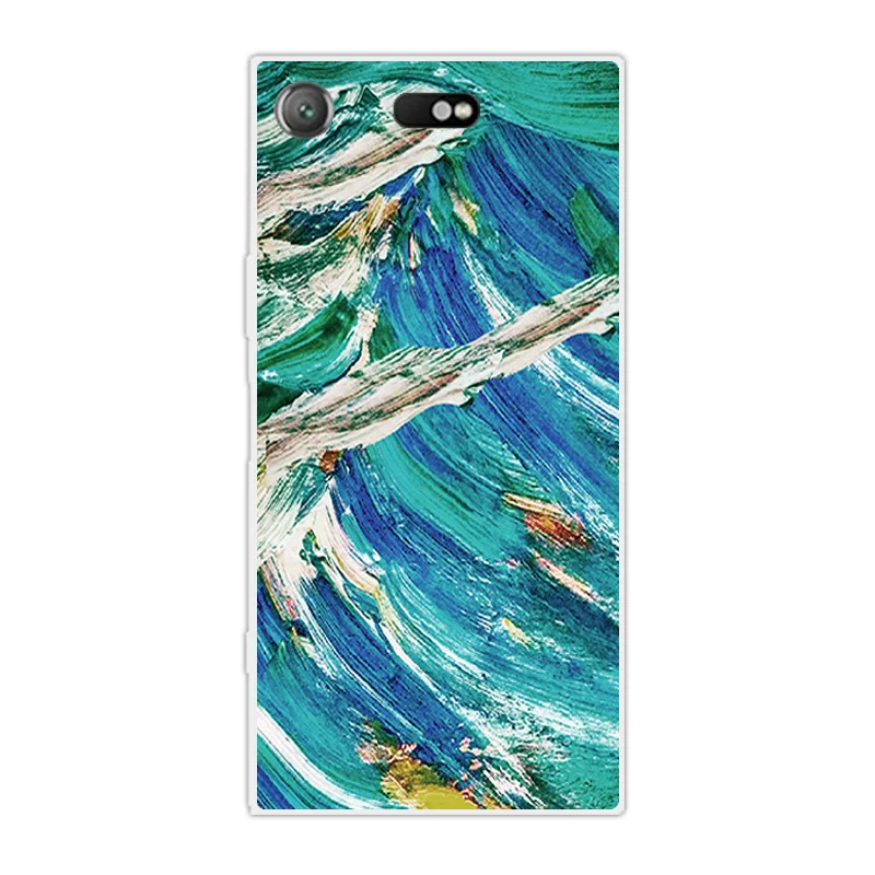 Для Sony Xperia XZ1 Compact Cover мягкий силиконовый 4 6 &quotхмурый Fundas для Compact|Бамперы| |