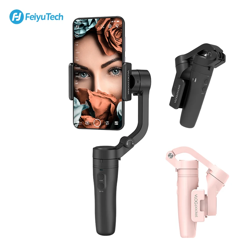 

FeiyuTech Vlog Pocket 3-Axis Handheld Gimbal Smartphone Stabilizer for iPhone X 8 HUAWEI P30 pro MI 9 Xiaomi VS DJI Osmo Mobie 3