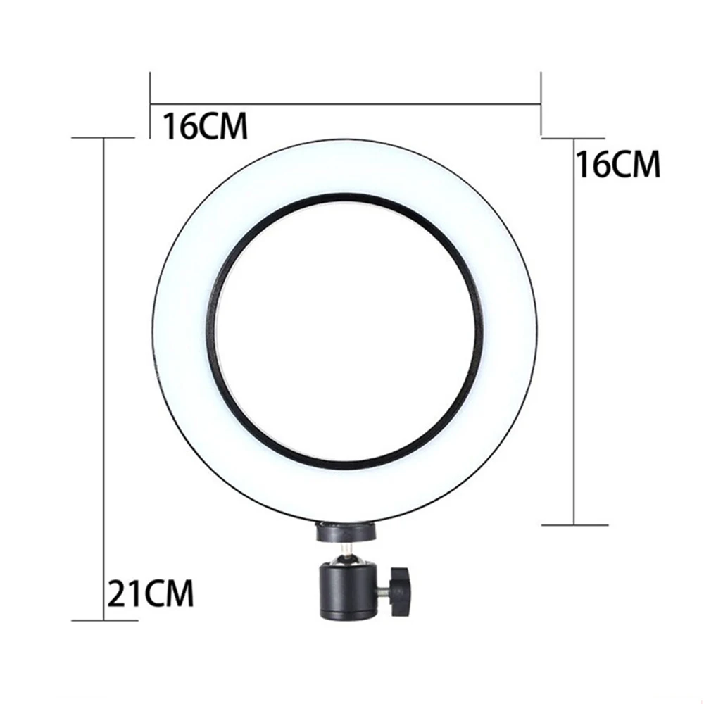 Andoer светодиодный кольцевой светильник для селфи бесступенчатый светильник ing с регулируемой яркостью заполняющий светильник = USB для потокового видео камеры 500/1600/2100 мм