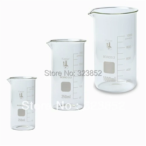 Glass Beaker, Tall Form, 50ml Case of 144 Send In USin Beaker from Office & School Supplies on