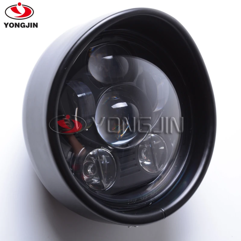 5 75 5 3 4 In Visor Style Headlamp Trim Ring 69735 05 For Harley 