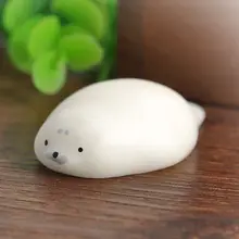 White Sea Lion Squeeze Toys Soft Slow Rise Press Relief Toy Squishy Doll Gifts