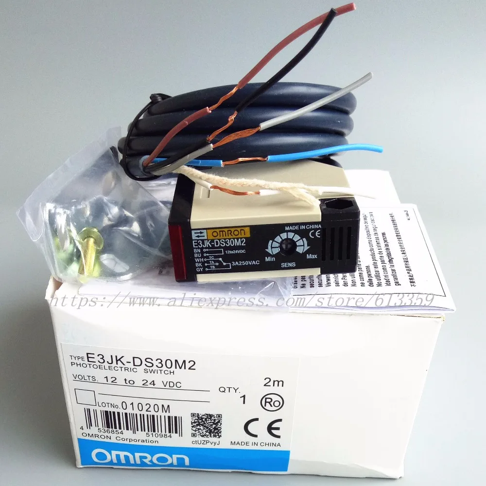 2 шт. Omron E3JK DS30M2 12 24VDC 90 250VAC 300 мм 5 проводов диффузное отражение фотоэлектрический