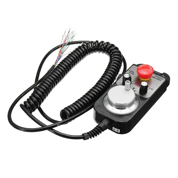 

5-24V 4 A xis Pendant Handwheel with Emergency Stop for CNC Machine Printing Machinery