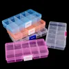 10 Slots Adjustable Jewelry Storage Box Transparent Craft Organizer Beads Box Storage Box Case Holder Case Display Container ► Photo 2/6