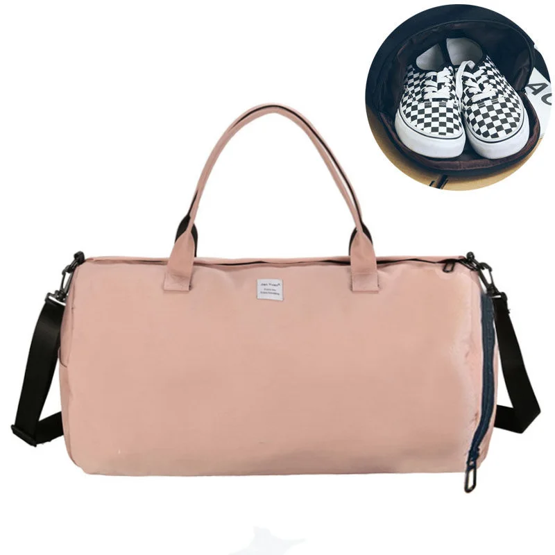 

Canvas Women's Travel Bags Yoga Gym Bag for Fitness Shoes Handbags Shoulder Crossbody Pouch Women Men Sac De Sport Pack XA488WA