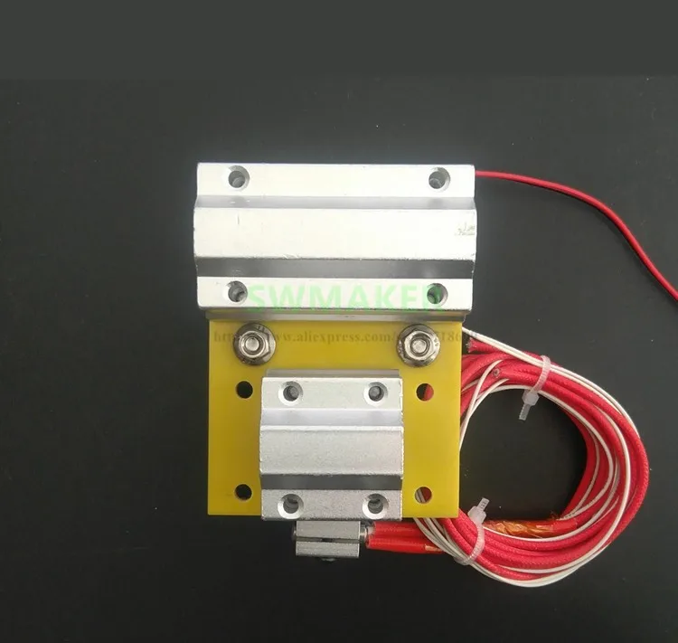 Запасные части для 3D принтера Reprap Prusa i3 металлический exturder каретки с V6 bowden